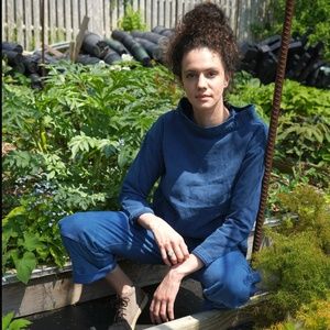 Gamine Workwear Piscine Smock in Indigo, Size 1 (small)